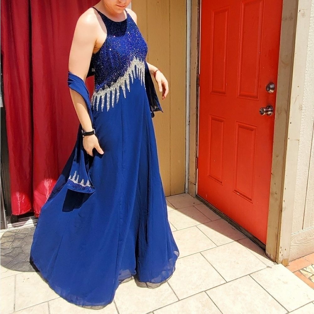 Aspeed Navy blue party dress